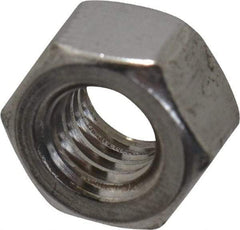 Value Collection - M6x1.00 Metric Coarse Stainless Steel Right Hand Heavy Hex Nut - 10mm Across Flats, 6mm High, Uncoated - Apex Tool & Supply