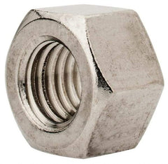 Value Collection - M12x1.75 Metric Coarse Stainless Steel Right Hand Heavy Hex Nut - 19mm Across Flats, 12mm High, Uncoated - Apex Tool & Supply