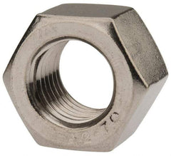 Value Collection - M16x2.00 Metric Coarse Stainless Steel Right Hand Heavy Hex Nut - 24mm Across Flats, 16mm High, Uncoated - Apex Tool & Supply