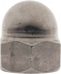 Value Collection - M12x1.75 Metric Coarse, 19mm Width Across Flats, Uncoated, Stainless Steel Acorn Nut - 22mm Overall Height, Austenitic A2, DIN 1587 - Apex Tool & Supply