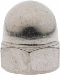 Value Collection - M16x2 Metric Coarse, 24mm Width Across Flats, Uncoated, Stainless Steel Acorn Nut - 28mm Overall Height, Austenitic A2, DIN 1587 - Apex Tool & Supply