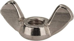 Value Collection - M5x0.80 Metric Coarse, Stainless Steel Standard Wing Nut - Grade 18-8, Austenitic Grade A2, 24mm Wing Span, 11mm Wing Span - Apex Tool & Supply