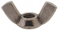 Value Collection - M6x1.00 Metric Coarse, Stainless Steel Standard Wing Nut - Grade 18-8, Austenitic Grade A2, 33mm Wing Span, 17mm Wing Span - Apex Tool & Supply