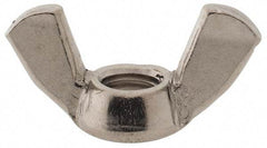 Value Collection - M8x1.25 Metric Coarse, Stainless Steel Standard Wing Nut - Grade 18-8, Austenitic Grade A2, 39mm Wing Span, 20mm Wing Span - Apex Tool & Supply