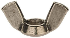 Value Collection - M10x1.50 Metric Coarse, Stainless Steel Standard Wing Nut - Grade 18-8, Austenitic Grade A2, 51mm Wing Span, 25mm Wing Span - Apex Tool & Supply