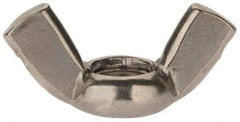Value Collection - M12x1.75 Metric Coarse, Stainless Steel Standard Wing Nut - Grade 18-8, Austenitic Grade A2, 65mm Wing Span, 33.5mm Wing Span - Apex Tool & Supply