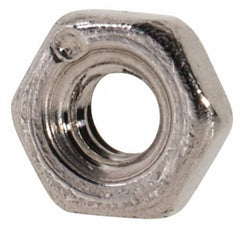 Value Collection - M2x0.40 Metric Coarse Stainless Steel Right Hand Hex Nut - 4mm Across Flats, 1.6mm High, Uncoated - Apex Tool & Supply