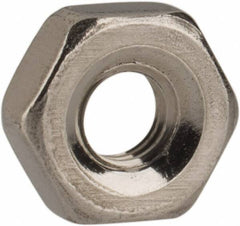 Value Collection - M2.5x0.45 Metric Coarse Stainless Steel Right Hand Hex Nut - 5mm Across Flats, 2mm High, Uncoated - Apex Tool & Supply