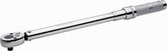 Paramount - 1/2" Drive Micrometer Type Ratchet Head Torque Wrench - 47.4 N/m to 210 N/m Torque, 20" OAL, 1 Ft/Lb Graduation - Apex Tool & Supply