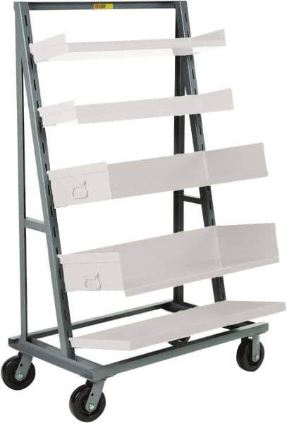 Little Giant - 24" Wide x 67" High x 40" Deep, Adjustable Tray Truck - 2,000 Lb Capacity - Apex Tool & Supply