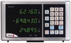 Fagor - 3 Axis, 40" X-Axis Travel, 18" Y-Axis Travel, 18" Z-Axis Travel, Milling DRO System - 0.1µm Resolution, 10µm Accuracy, LED Display - Apex Tool & Supply