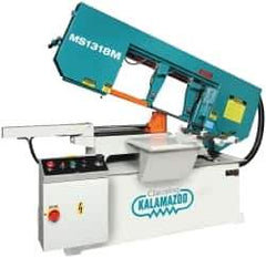 Clausing - 18-1/2 x 10-1/2" Max Capacity, Manual Variable Speed Pulley Horizontal Bandsaw - 102 to 377 SFPM Blade Speed, 230/460 Volts, 3 hp, 3 Phase - Apex Tool & Supply
