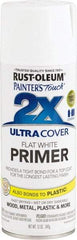 Rust-Oleum - 12 oz White Aerosol Primer - 12 Sq Ft/Gal, Direct to Metal, Quick Drying, Interior/Exterior - Apex Tool & Supply