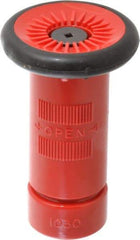 Made in USA - 1" Hose Diam NPSH Constant Flow Hose Nozzle - 22 Max GPM, Polyurethane, 100 psi - Apex Tool & Supply