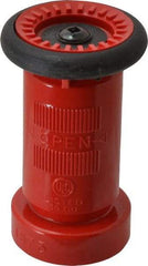 Made in USA - 1-1/2" Hose Diam NPSH Constant Flow Hose Nozzle - 75 Max GPM, Polyurethane, 100 psi - Apex Tool & Supply