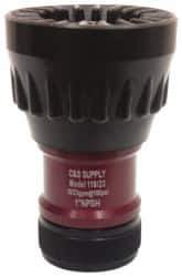 Made in USA - 1" Hose Diam NPSH Adjustable Fog Hose Nozzle - 23 Max GPM, Polyurethane, 100 psi - Apex Tool & Supply