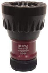 Made in USA - 1" Hose Diam NPSH Adjustable Fog Hose Nozzle - 23 Max GPM, Polyurethane, 100 psi - Apex Tool & Supply