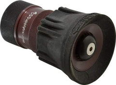 Made in USA - 1" Hose Diam NPSH Thread Constant Flow Hose Nozzle - 30 Max GPM, Polyurethane, 100 psi - Apex Tool & Supply