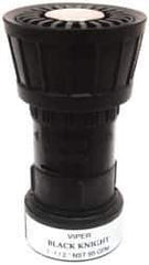 Value Collection - 1-1/2" Hose Diam NPSH Constant Flow Hose Nozzle - 95 Max GPM, Polyurethane, 100 psi - Apex Tool & Supply