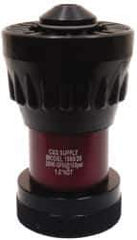 Made in USA - 1-1/2" Hose Diam NST Adjustable Fog Hose Nozzle - 90 Max GPM, Polyurethane, 100 psi - Apex Tool & Supply