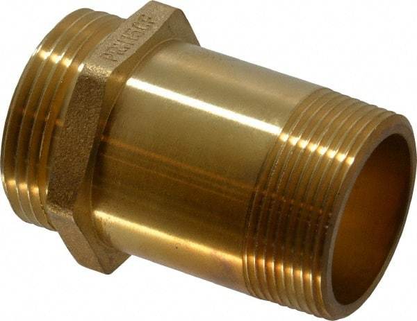 Value Collection - Brass Nipple - For Use with Fire Hose - Apex Tool & Supply