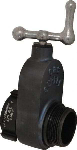 Made in USA - 2-1/2" Pipe, NST Aluminum Gate Valve - Union Bonnet - Apex Tool & Supply