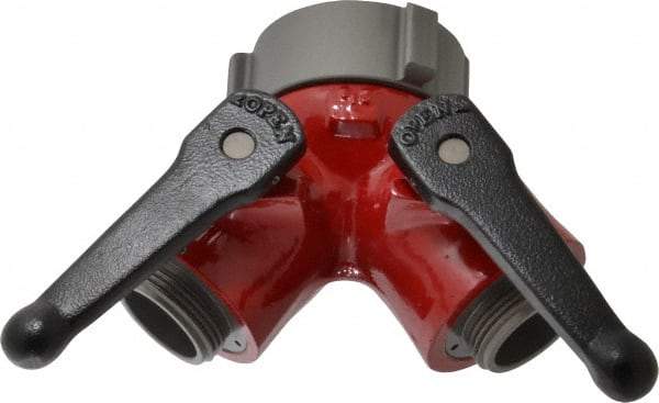 Made in USA - 2-1/2" Pipe, NST Steel WYE Gate Valve - Union Bonnet - Apex Tool & Supply