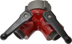 Made in USA - 2-1/2" Pipe, NST Steel WYE Gate Valve - Union Bonnet - Apex Tool & Supply