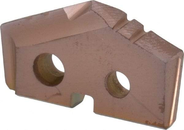 Allied Machine and Engineering - 15/16" Diam x 5/32" Thick, Seat Code 1, 132° Included Angle Spade Drill Insert - AM200 Coated, Cobalt, Grade Super Cobalt, Series GEN2 T-A - Apex Tool & Supply