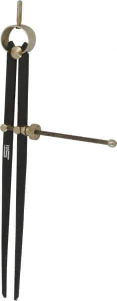 SPI - 10 Inch Leg, Spring Joint, Steel, Powder Coated, Divider - 10 Inch Max Measurement, with Quick Nut Adjustment - Apex Tool & Supply