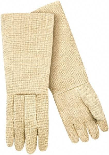 Steiner - Size Universal Wool Lined Fiberglass Heat Resistant Glove - 23" OAL, Slip-On Cuff - Apex Tool & Supply