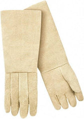 Steiner - Size Universal Wool Lined Fiberglass Heat Resistant Glove - 23" OAL, Slip-On Cuff - Apex Tool & Supply