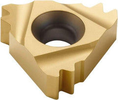 Seco - 27NR Internal Right Hand 8 API Round Laydown Threading Insert - Grade CP300, TiAlN/TiN Coated Carbide, 15.88mm Inscribed Circle - Apex Tool & Supply