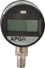 Made in USA - 2-1/2" Dial, 1/4 Thread, 0-5,000 Scale Range, Pressure Gauge - Apex Tool & Supply