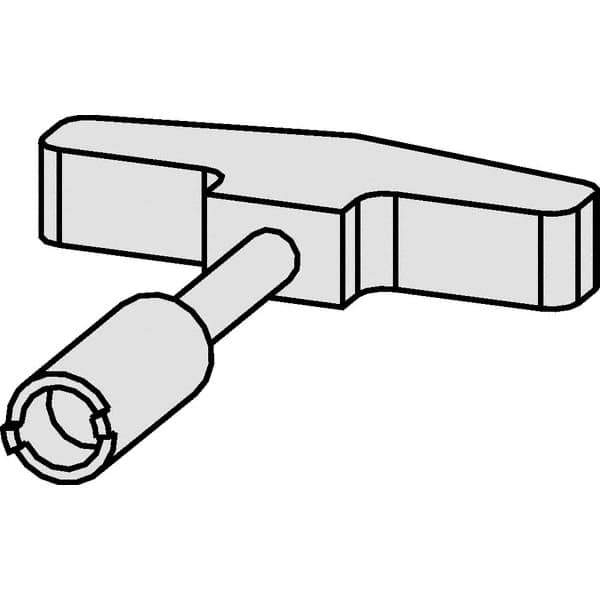 Kennametal - T-Handle Driver for Indexable Tools - Coolant Supply Unit Compatible, Series HSK - Apex Tool & Supply