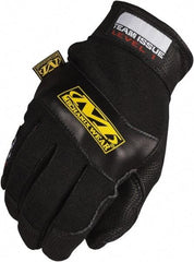 Mechanix Wear - Size L (10) Leather Flame Resistant Work Gloves - For General Purpose, Uncoated, Hook & Loop Cuff, Full Fingered, Black, Paired - Apex Tool & Supply