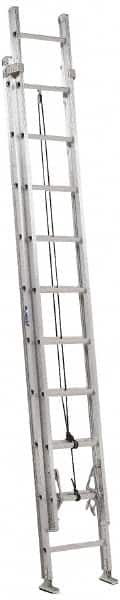 Louisville - 16' High, Type IA Rating, Aluminum Industrial Extension Ladder - Apex Tool & Supply