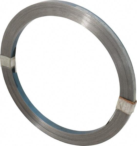 Value Collection - 1 Piece, 75 Ft. Long x 1/2 Inch Wide x 0.025 Inch Thick, Roll Shim Stock - Spring Steel - Apex Tool & Supply