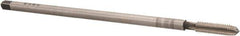 Hertel - 5/16-18 UNC, 4 Flute Plug Hand Pulley Tap - High Speed Steel, Bright Finish, Right Hand Flute, H3 Thread Limit, 8" OAL - Exact Industrial Supply