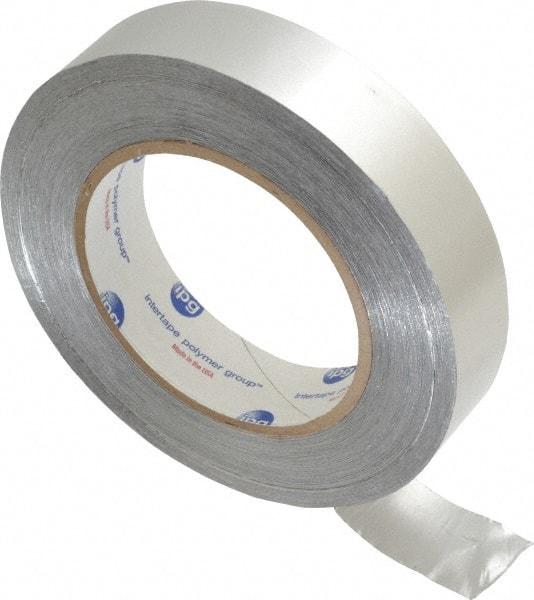 Intertape - 1" x 60 Yds Silver Foil Tape - 6.1 mil, Acrylic Adhesive, Aluminum Foil Backing, 29 Lb/ln Tensile Strength, -29.2°F to 203°F, Series ALF300 - Apex Tool & Supply