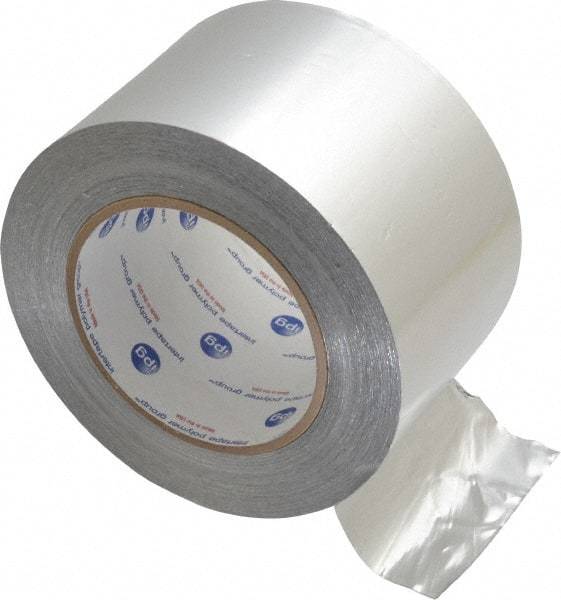 Intertape - 3" x 60 Yds Silver Foil Tape - 5 mil, Acrylic Adhesive, Aluminum Foil Backing, 28 Lb/ln Tensile Strength, -29.2°F to 325°F, Series ALF300 - Apex Tool & Supply
