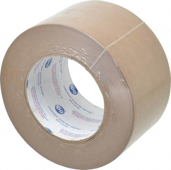 Intertape - 3" x 60 Yd Natural (Color) Rubber Adhesive Packaging Tape - Paper Backing, 7.2 mil Thick, 45 Lb Tensile Strength, Series 530 - Apex Tool & Supply