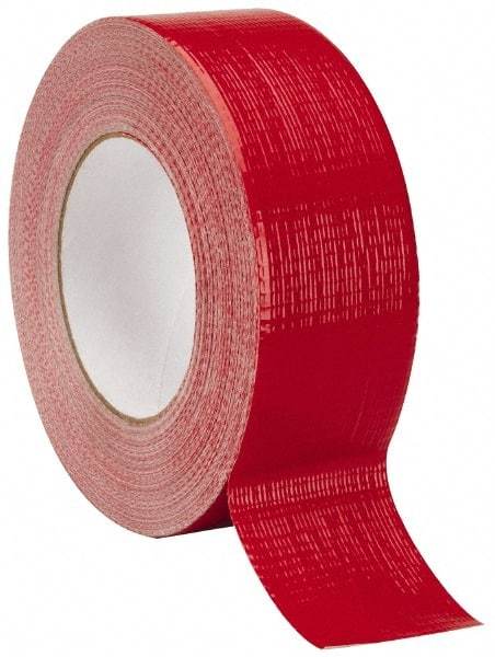 Intertape - 2" x 55m Red Duct Tape - 9 mil, Rubber Adhesive, Polyethylene Cloth Backing, 18 Lb/ln Tensile Strength, 32°F to 160°F, Series AC20 - Apex Tool & Supply