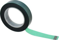 Intertape - 1" Wide x 72 Yd Long Green Polyester Film Masking Tape - Series 6215, 3.4 mil Thick, 50 In/Lb Tensile Strength - Apex Tool & Supply