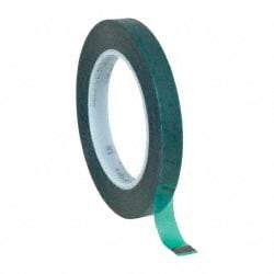 Intertape - 1/2" Wide x 72 Yd Long Green Polyester Film Masking Tape - Series 6215, 3.4 mil Thick, 50 In/Lb Tensile Strength - Apex Tool & Supply