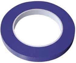 Intertape - 1/2" Wide x 36 Yd Long Blue Vinyl Masking Tape - Series FM71, 5.4 mil Thick, 14 In/Lb Tensile Strength - Apex Tool & Supply