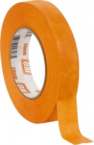 Intertape - 1" Wide x 60 Yd Long Orange Paper Masking Tape - Series Orange Mask, 7.3 mil Thick, 23 In/Lb Tensile Strength - Apex Tool & Supply