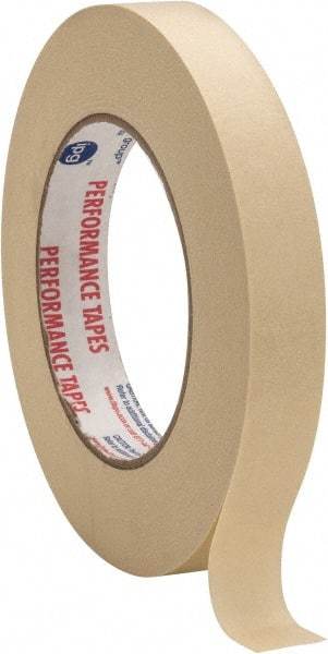 Intertape - 3/4" Wide x 60 Yd Long White Paper Masking Tape - Series PG49, 6.7 mil Thick, 24 In/Lb Tensile Strength - Apex Tool & Supply