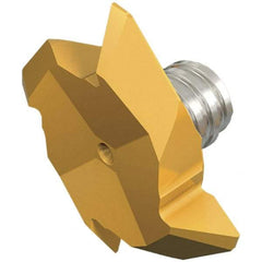 Iscar - MM TRD Grade IC528 Carbide Thread Milling Tip Insert - TiCN/TiN Finish, 4 Flutes, 21.7mm Cutting Diam, 0.008" Cnr Rad - Apex Tool & Supply