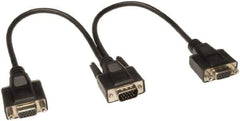 Tripp-Lite - 1' Long, HD15/HD15 Computer Cable - Black, Male, Female x Female - Apex Tool & Supply